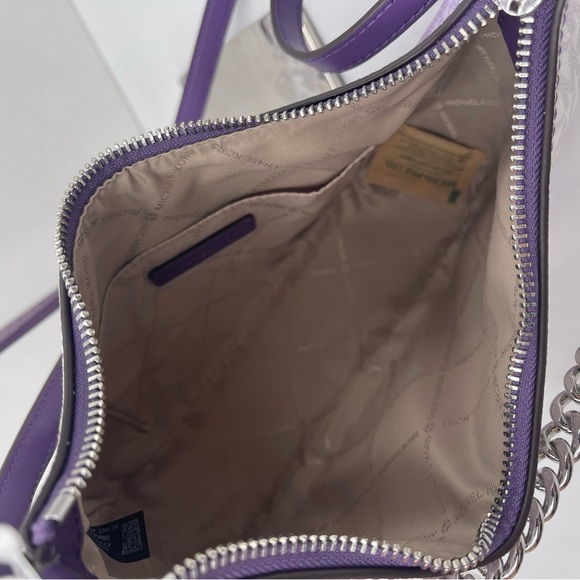 Michael Kors Jet Set Lg  Pochette Ombré Logo Crossbody XBody Bag Dark Purple
NWT - Picture 8 of 16